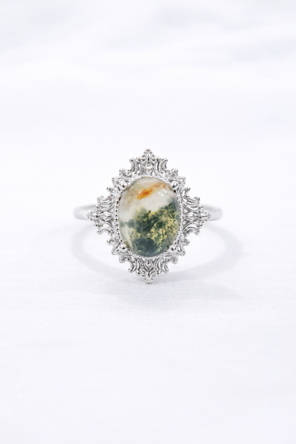 Moss Agate Ring
