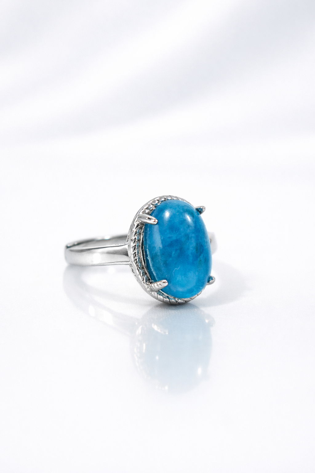 Blue Apatite Ring