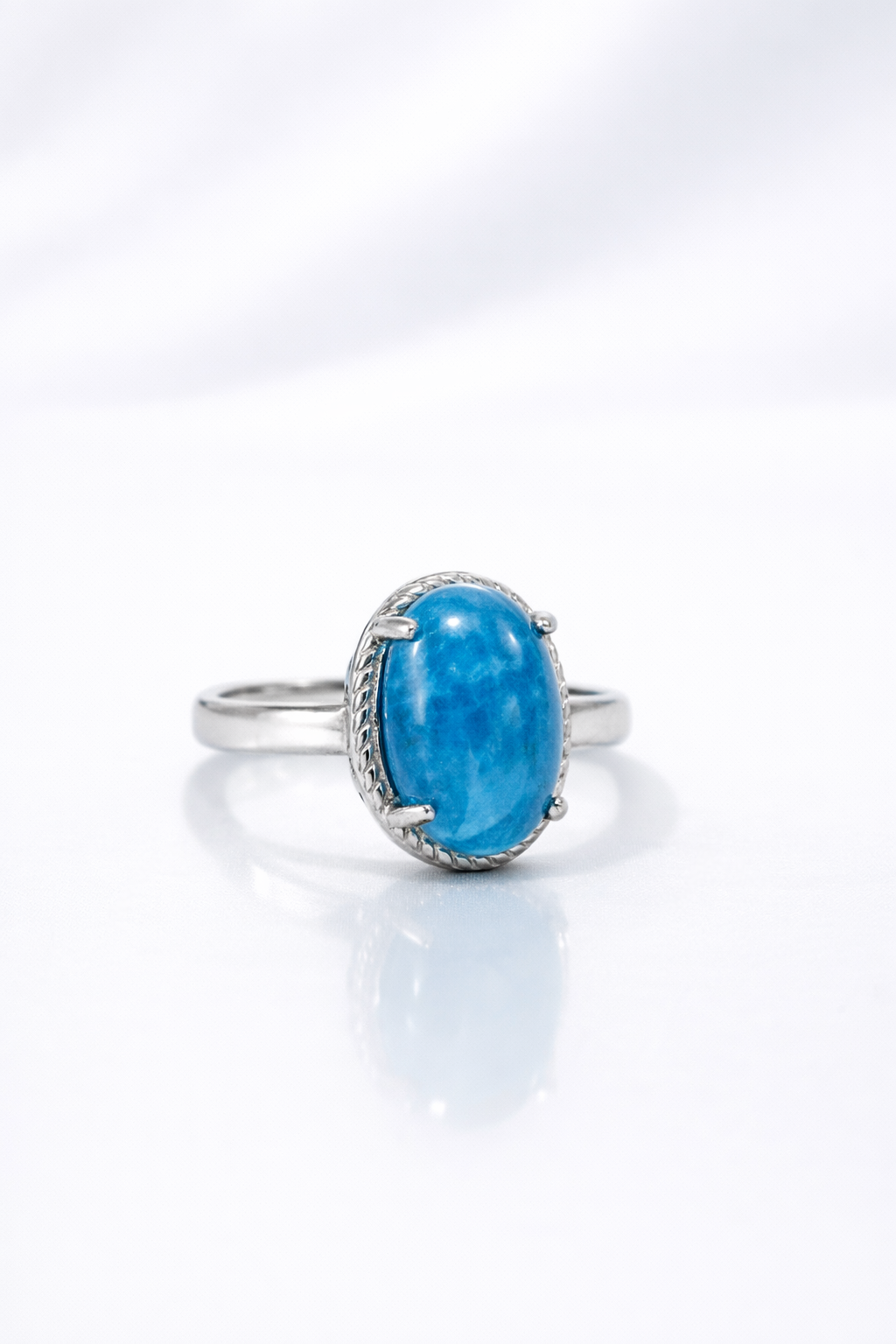 Blue Apatite Ring