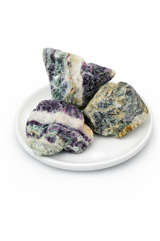 Raw Rainbow Fluorite- Large