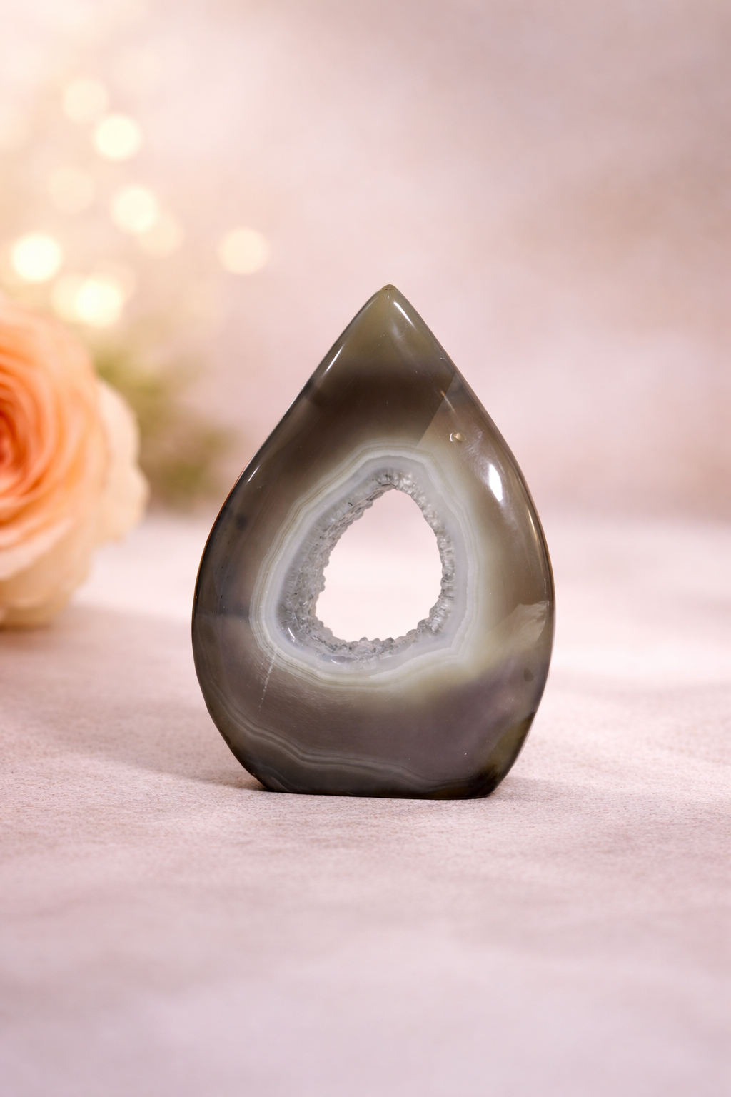 Druzy Agate Flame #4