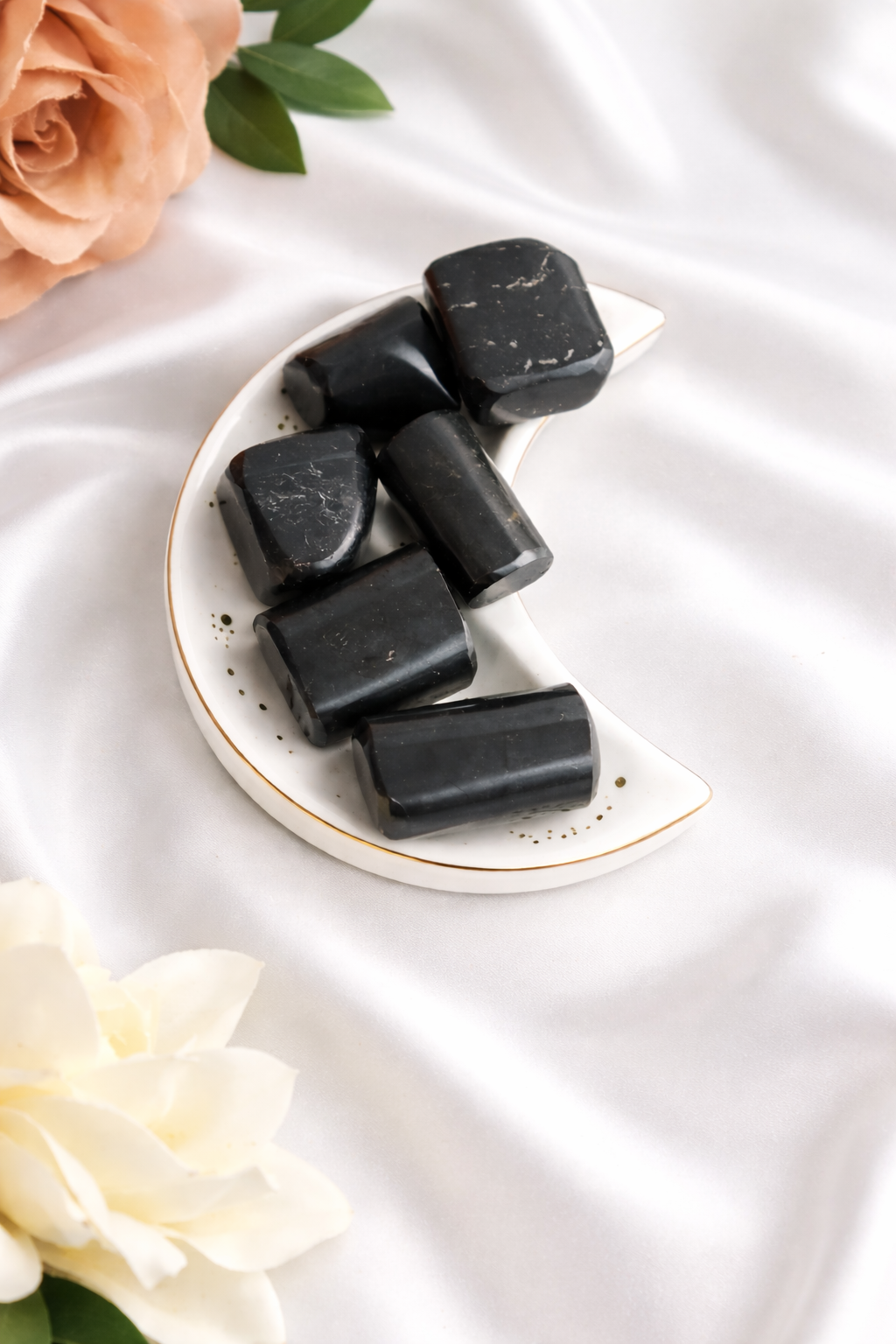 Black Tourmaline Tumbles