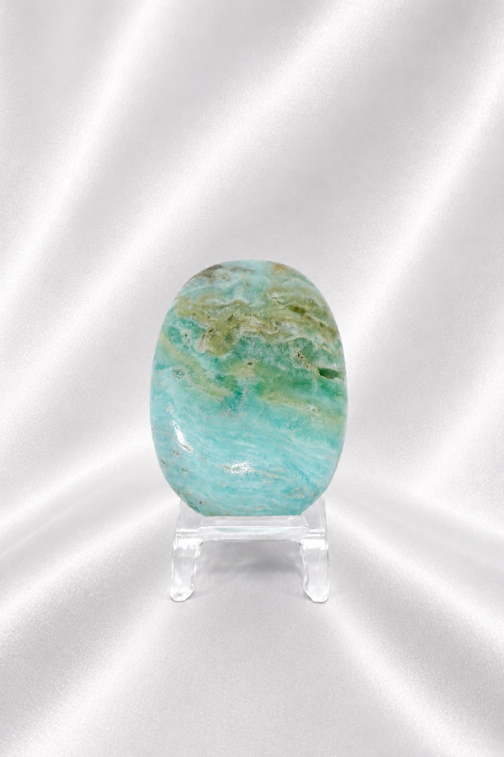 Blue Aragonite Palmstone #4