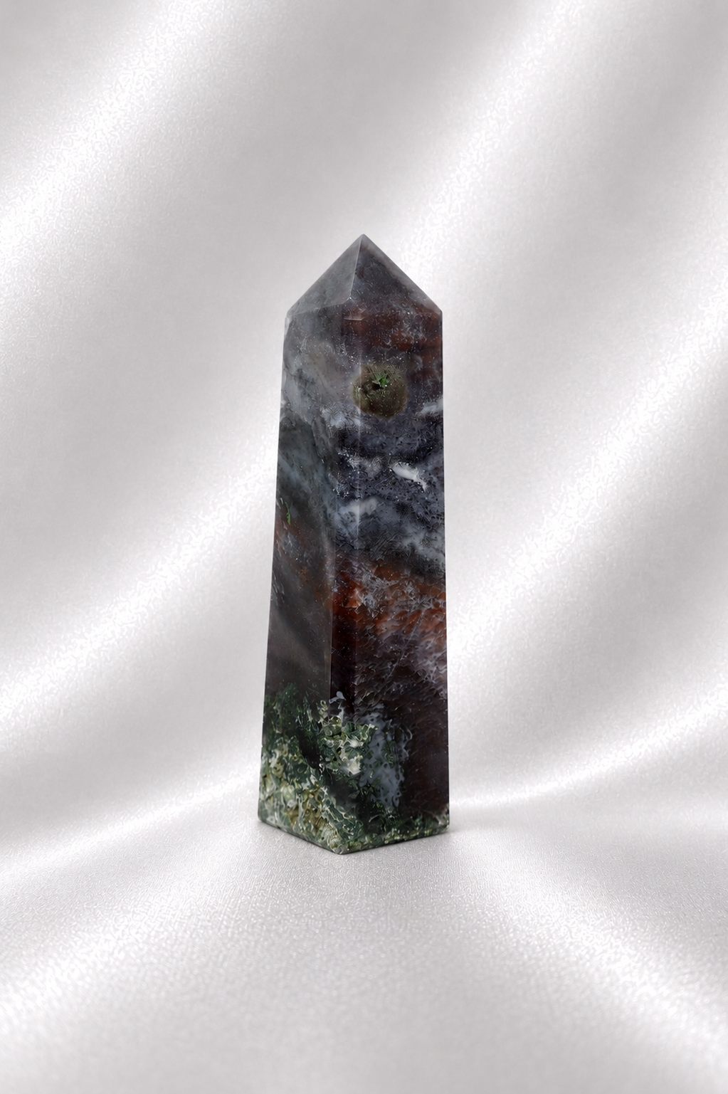 Red Moss Agate Tower #5 - RARE