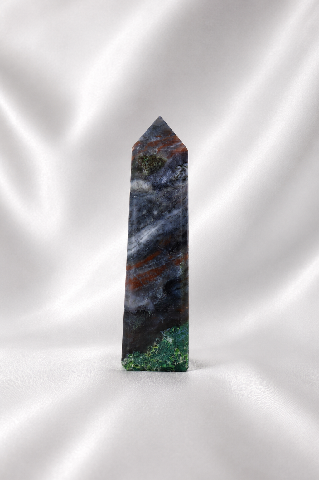 Red Moss Agate Tower #5 - RARE