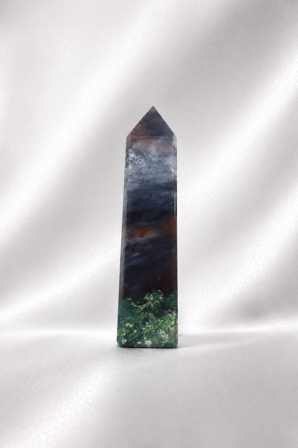 Red Moss Agate Tower #5 - RARE