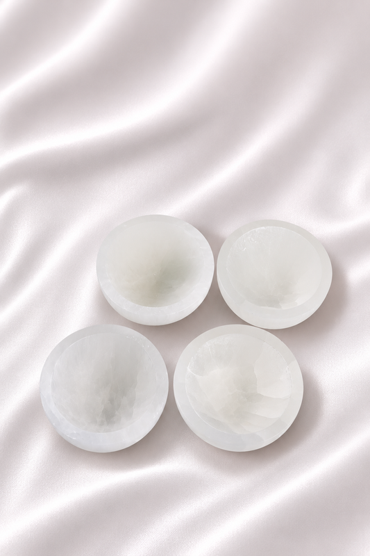 Selenite Round Bowls
