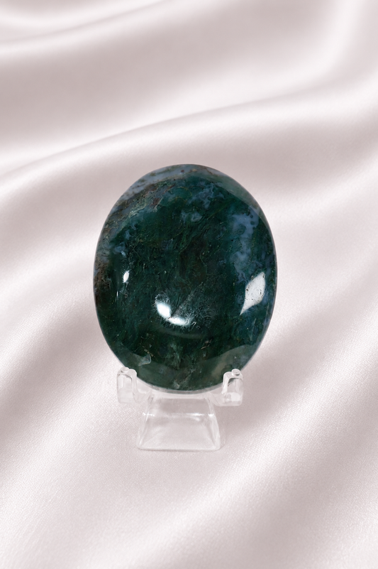 Moss Agate Palm Stone #6