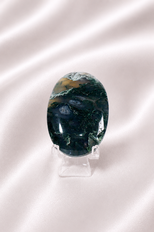 Moss Agate Palm Stone #2