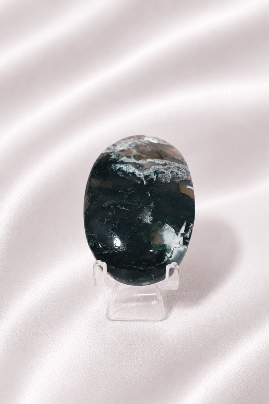 Moss Agate Palm Stone #2