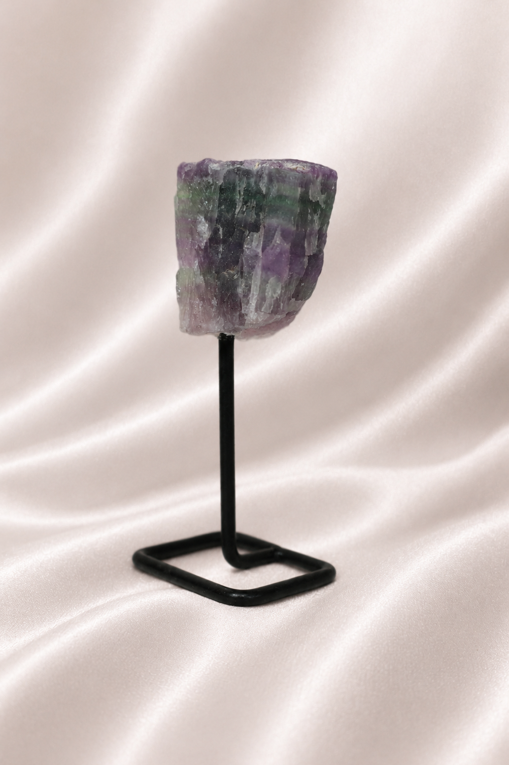Raw Multi Fluorite on Stand #2