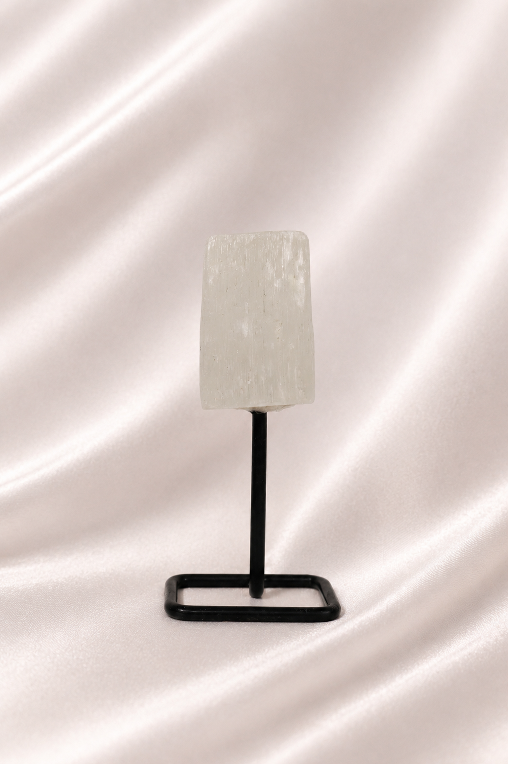 Raw Selenite on Stand #1
