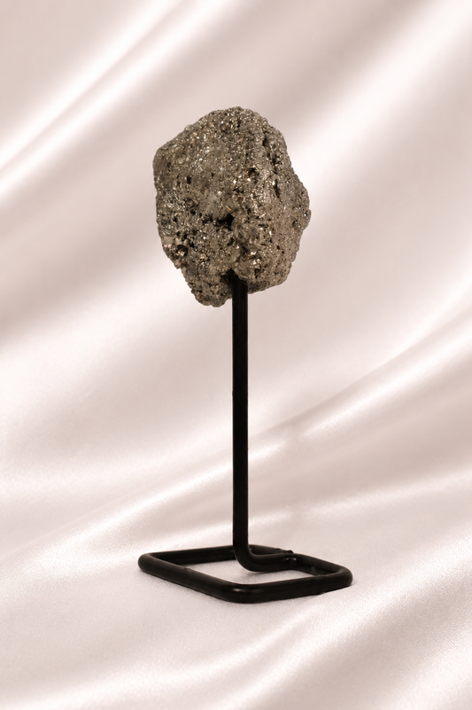 Raw Pyrite on Stand #4