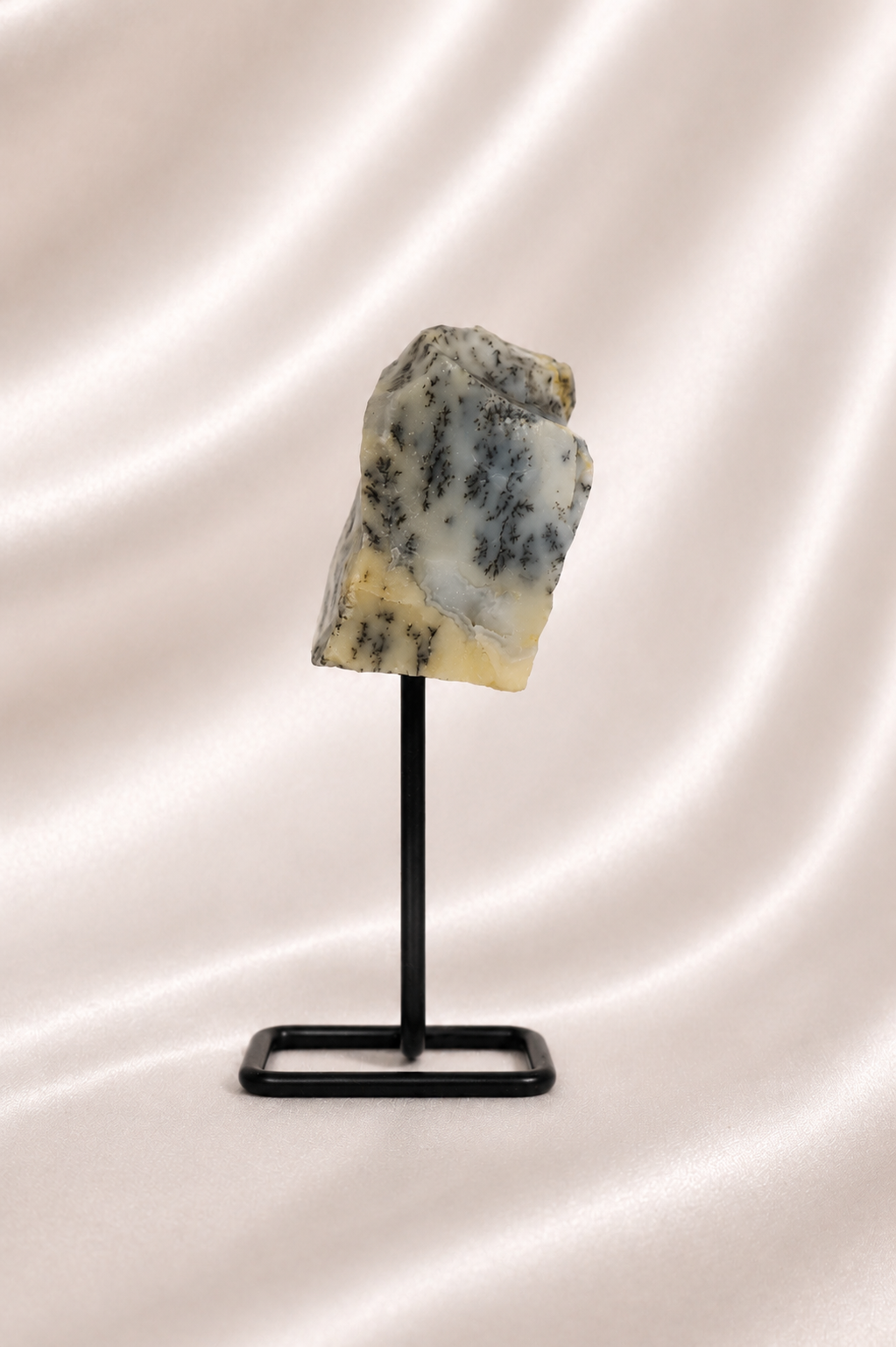 Raw Dendritic Opal on Stand #1
