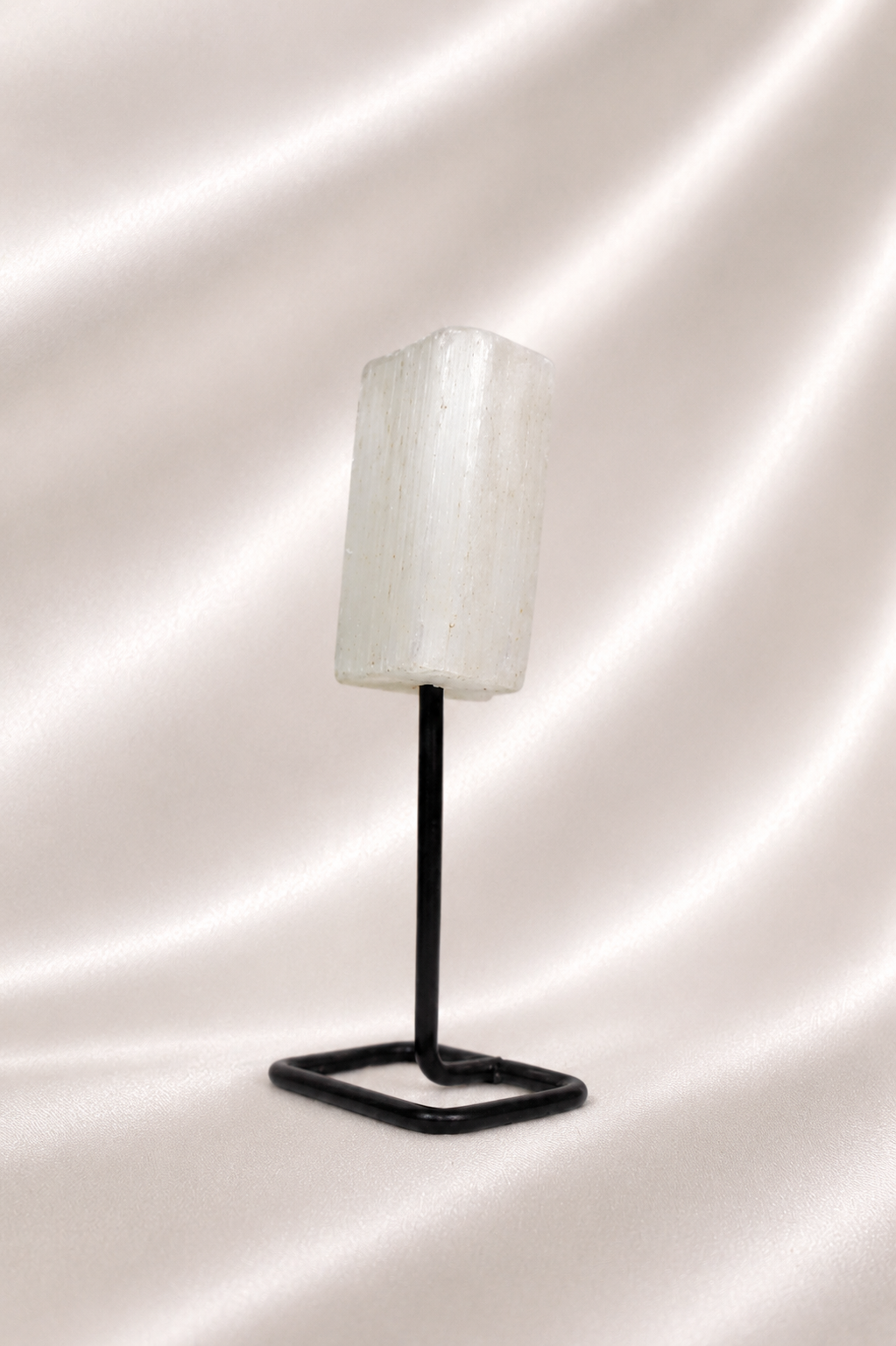 Raw Selenite on Stand #2