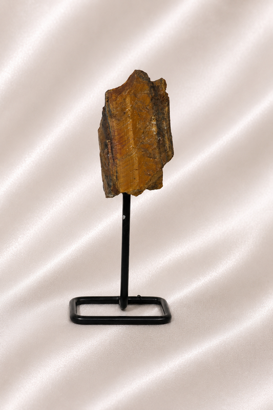 Raw Tigers Eye on Stand #1