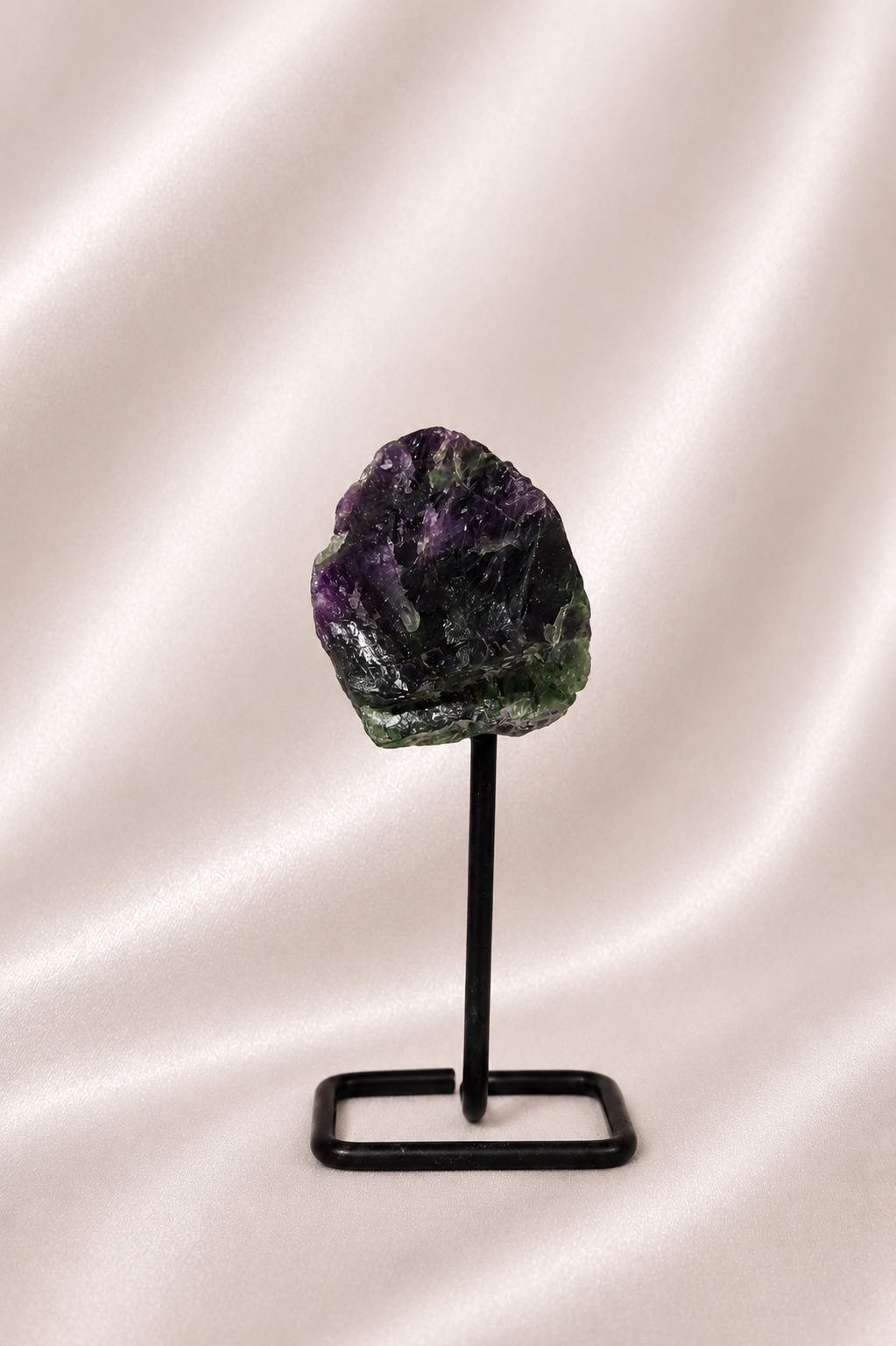 Raw Multi Fluorite on Stand #1
