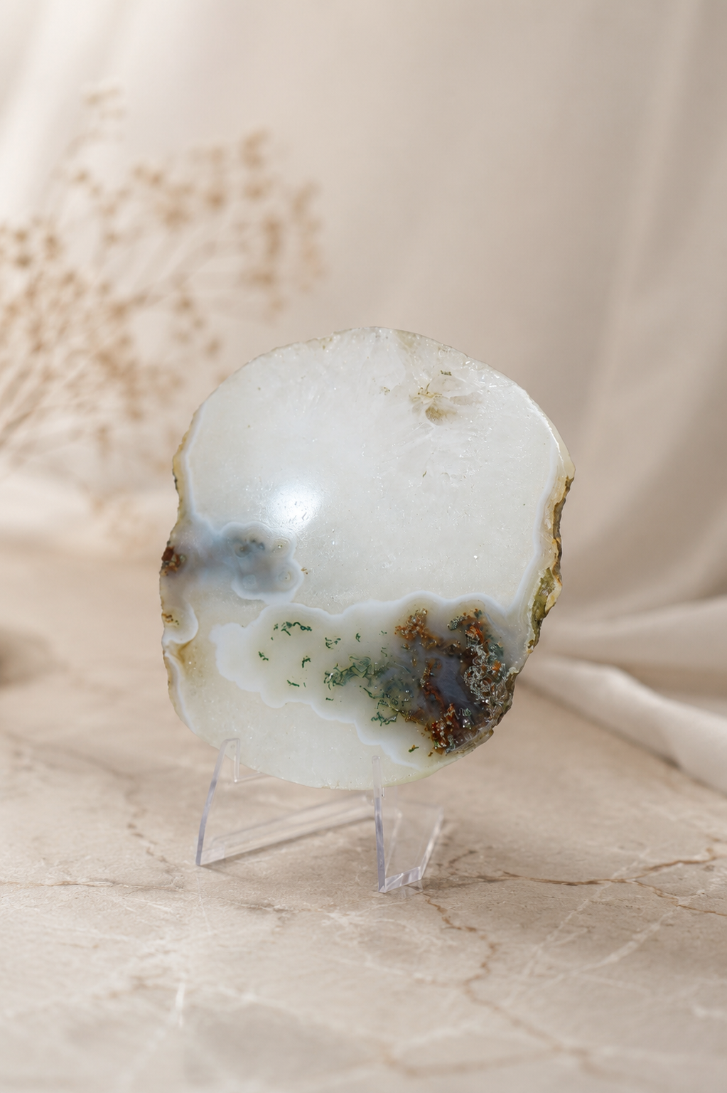 Agate Slice With Stand #10