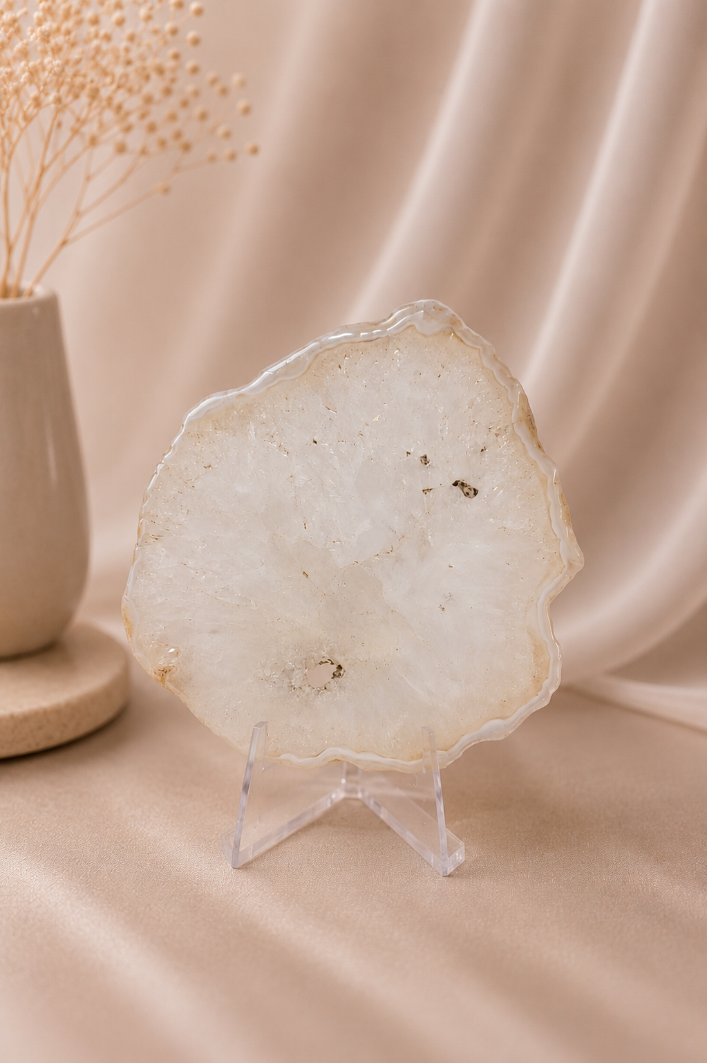 Agate Slice With Stand #7
