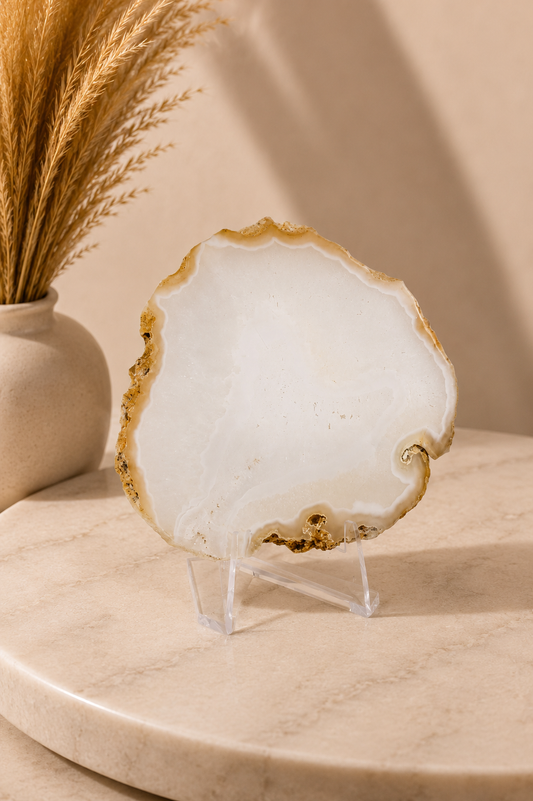 Agate Slice With Stand #8