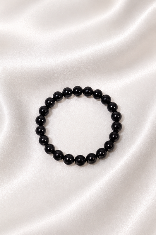 Black Tourmaline Beaded Bracelet
