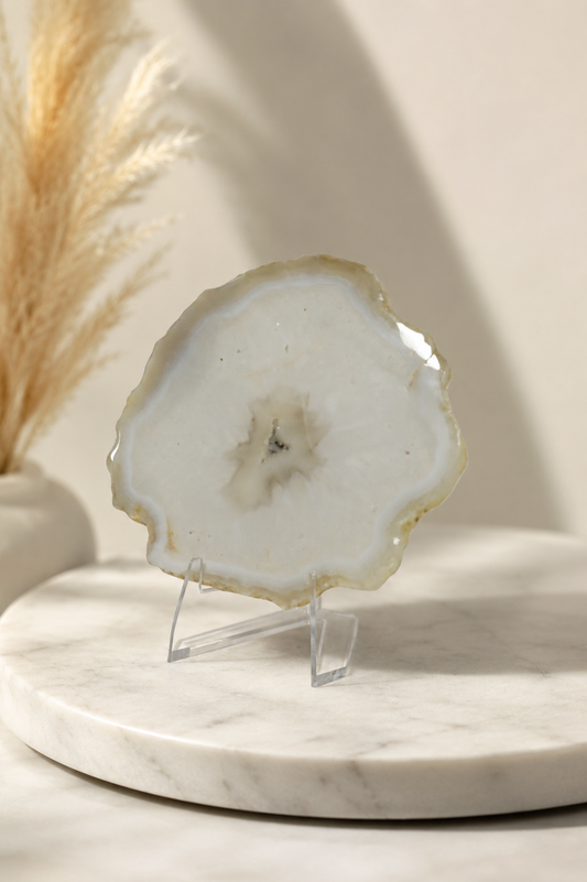 Agate Slice With Stand #6