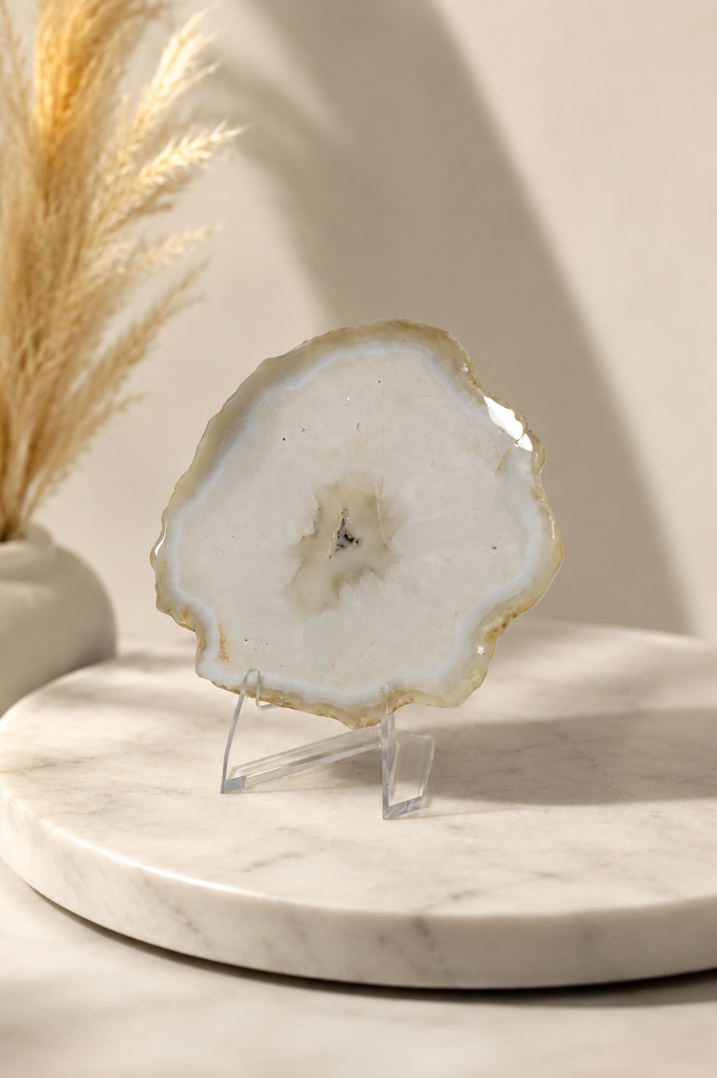 Agate Slice With Stand #6
