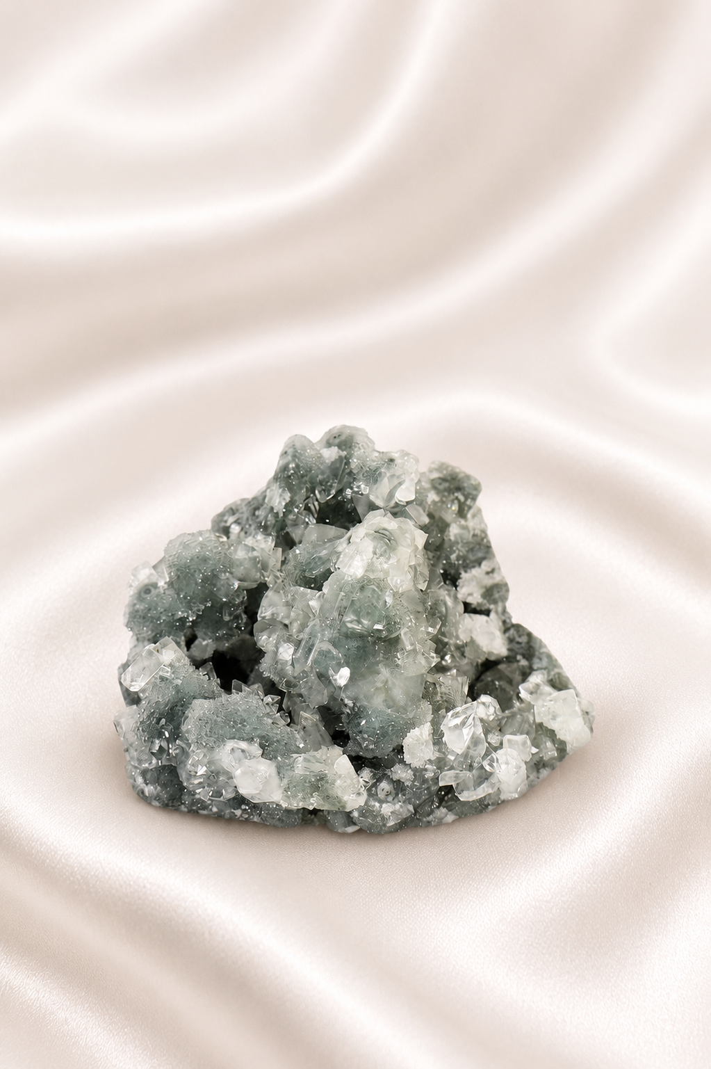 Blue Chalcedony with Apophyllite #43