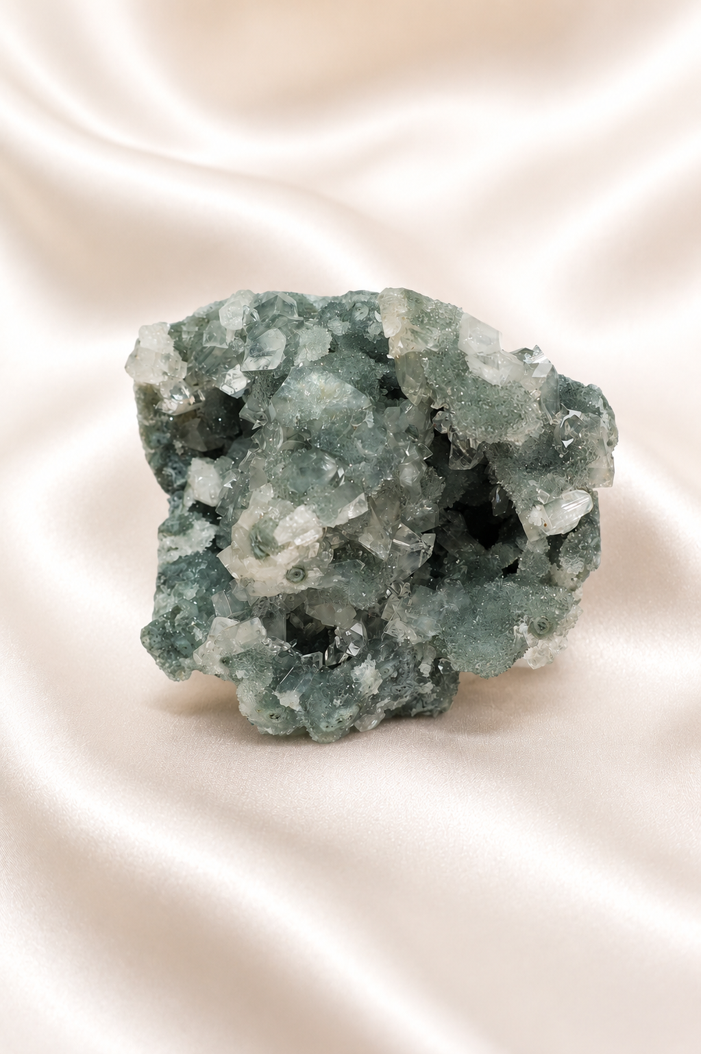 Blue Chalcedony with Apophyllite #43