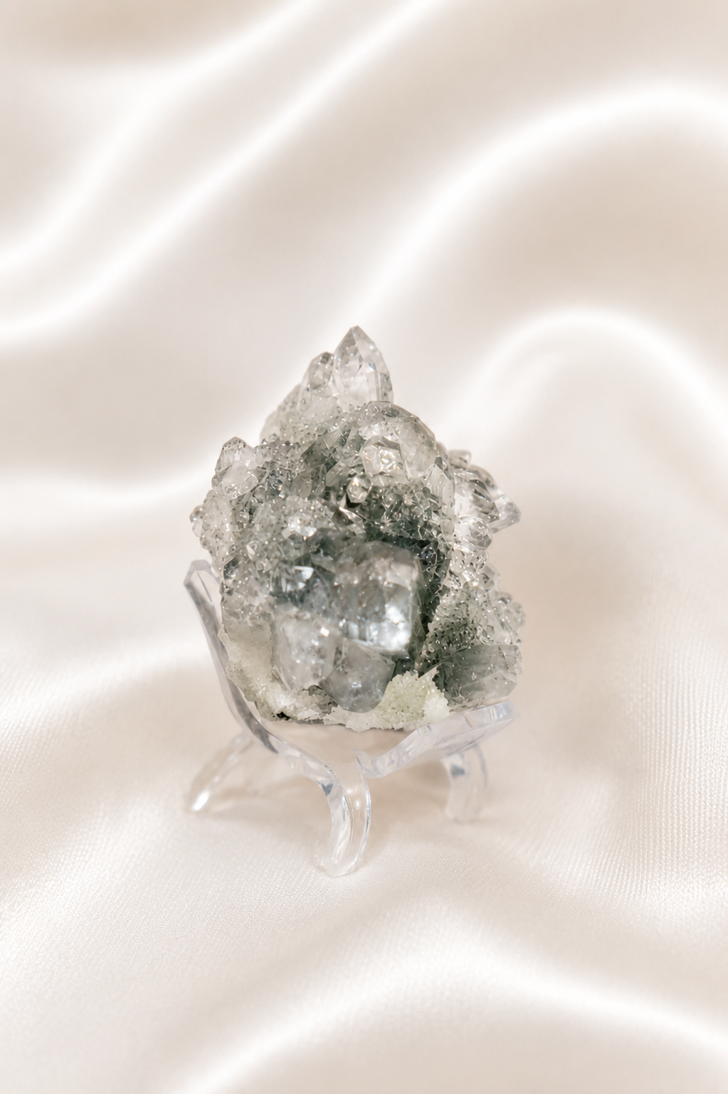 Blue Chalcedony with Apophyllite #41