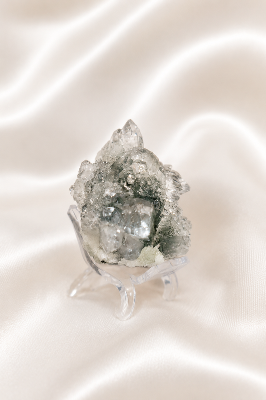 Blue Chalcedony with Apophyllite #41