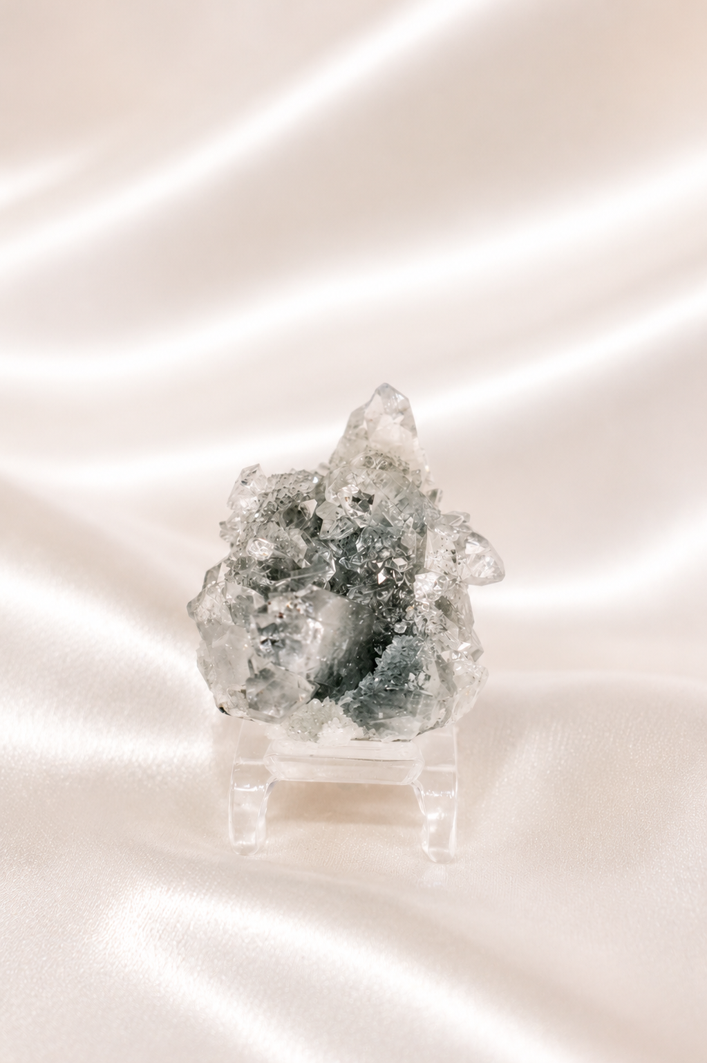 Blue Chalcedony with Apophyllite #41