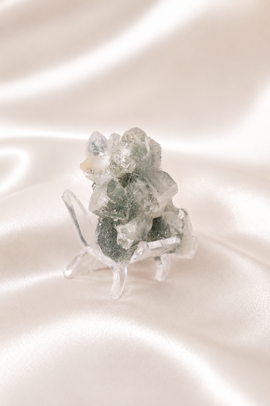 Blue Chalcedony with Apophyllite #38