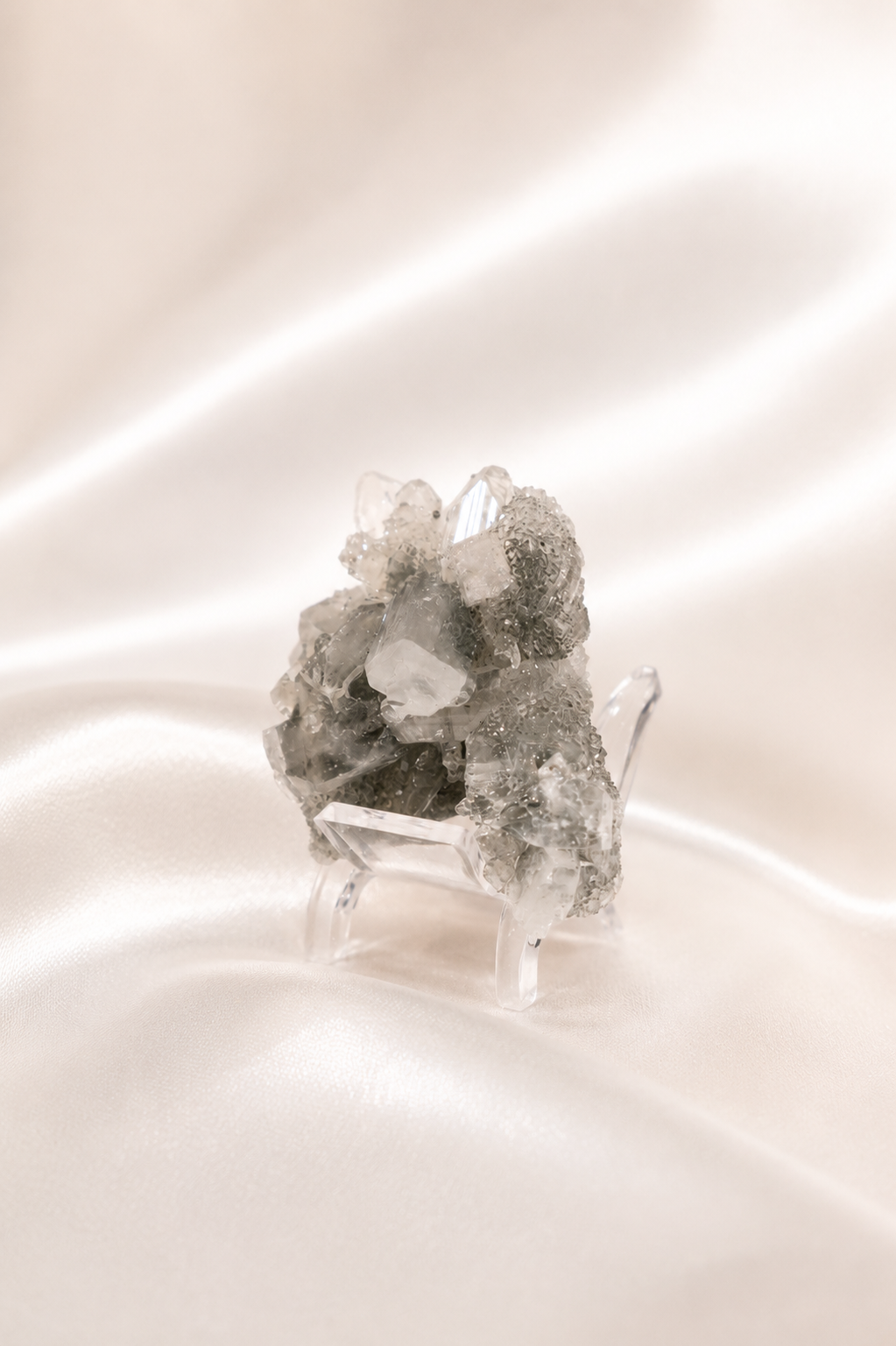 Blue Chalcedony with Apophyllite #38