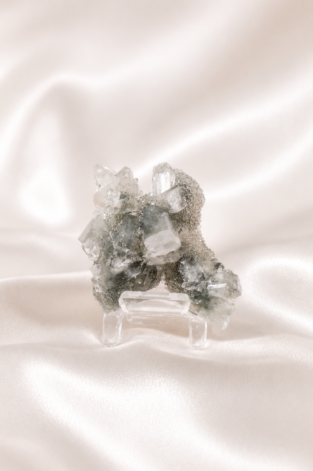 Blue Chalcedony with Apophyllite #38