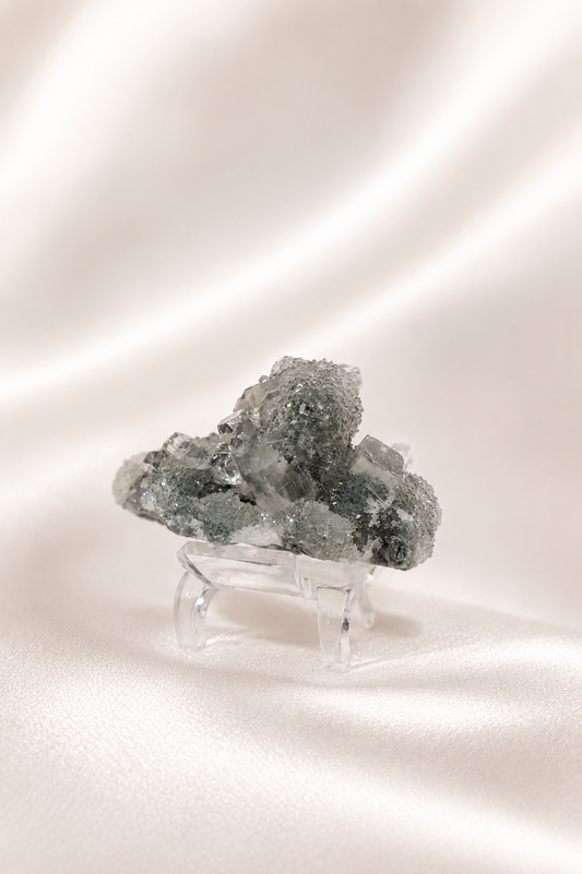 Blue Chalcedony with Apophyllite #37