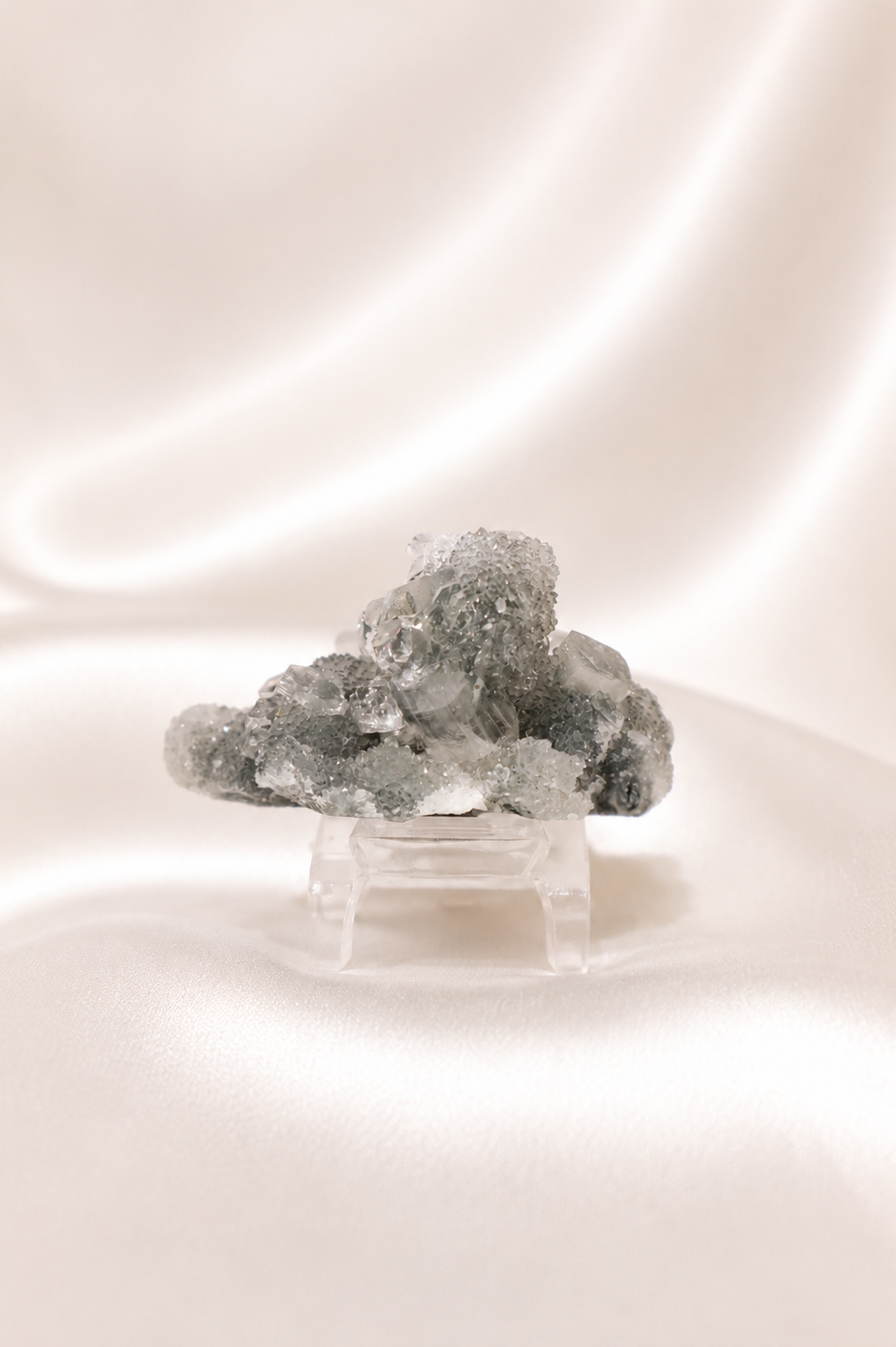 Blue Chalcedony with Apophyllite #37