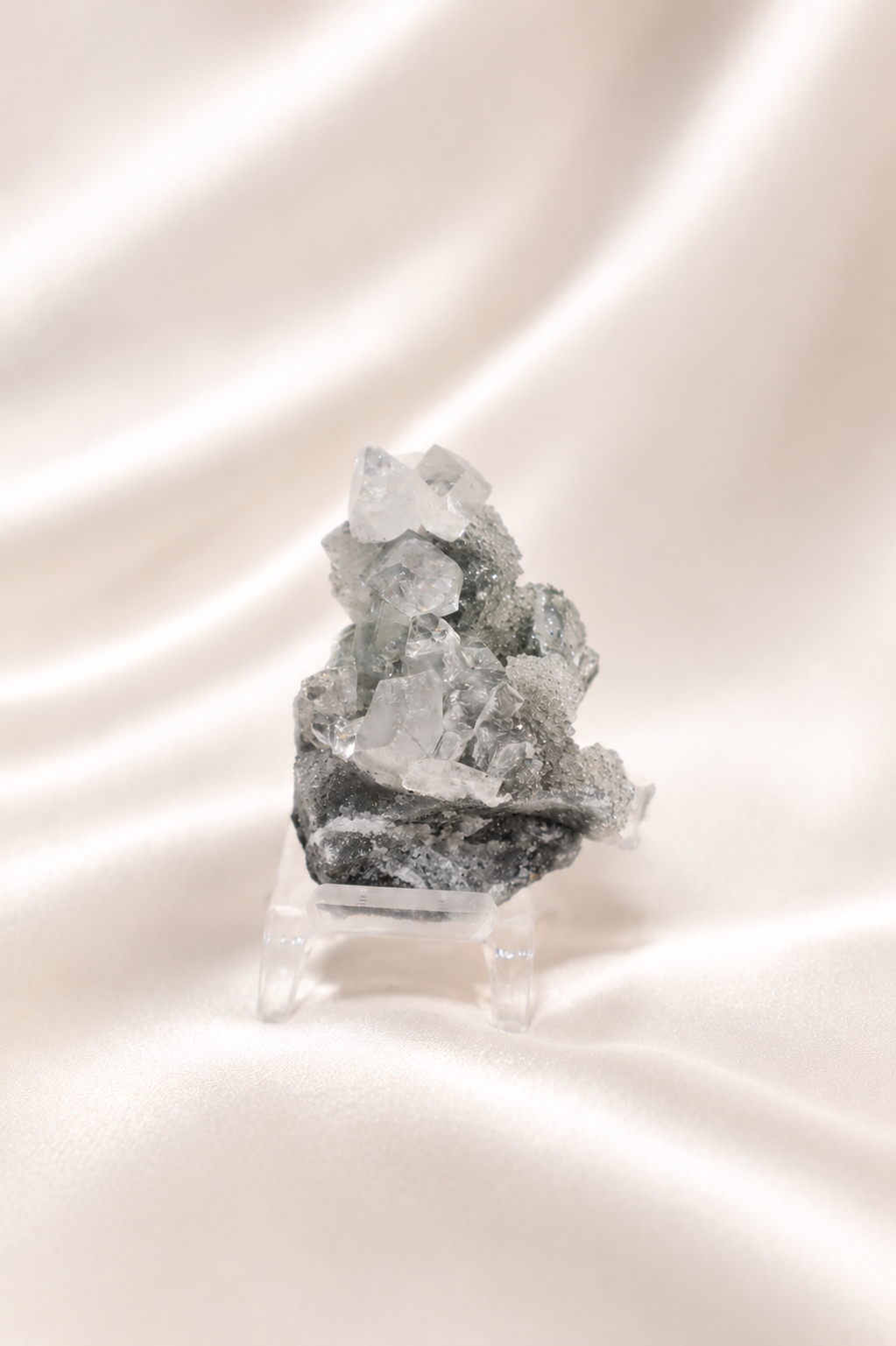 Blue Chalcedony with Apophyllite #40