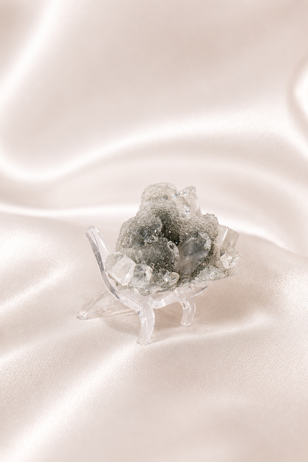 Blue Chalcedony with Apophyllite #39