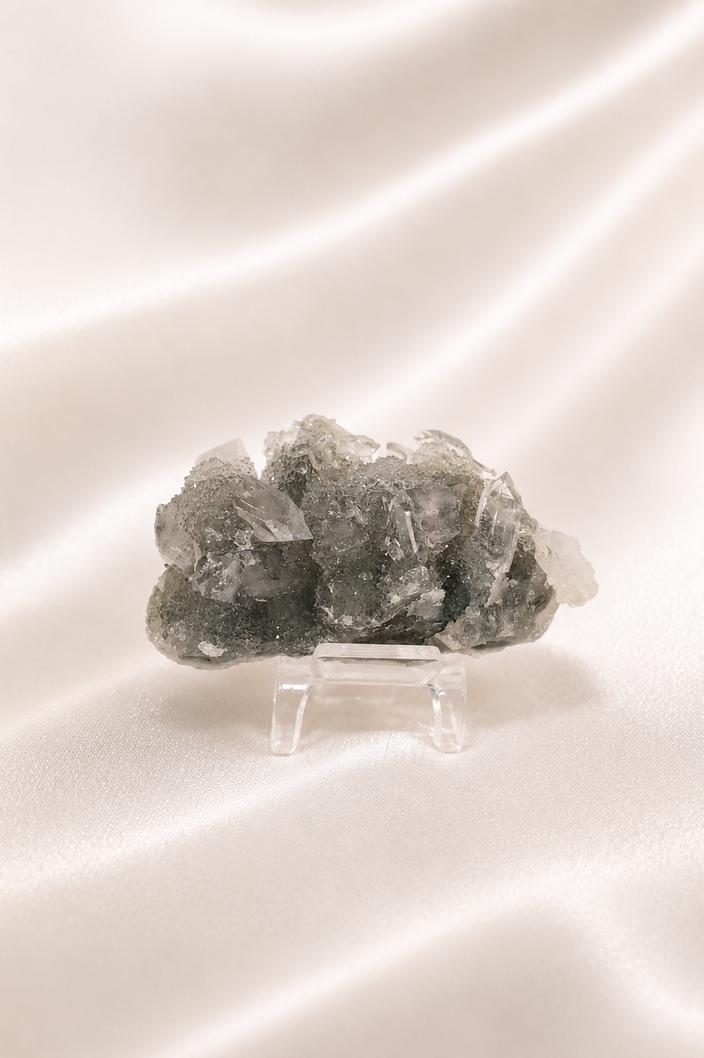 Blue Chalcedony with Apophyllite #42