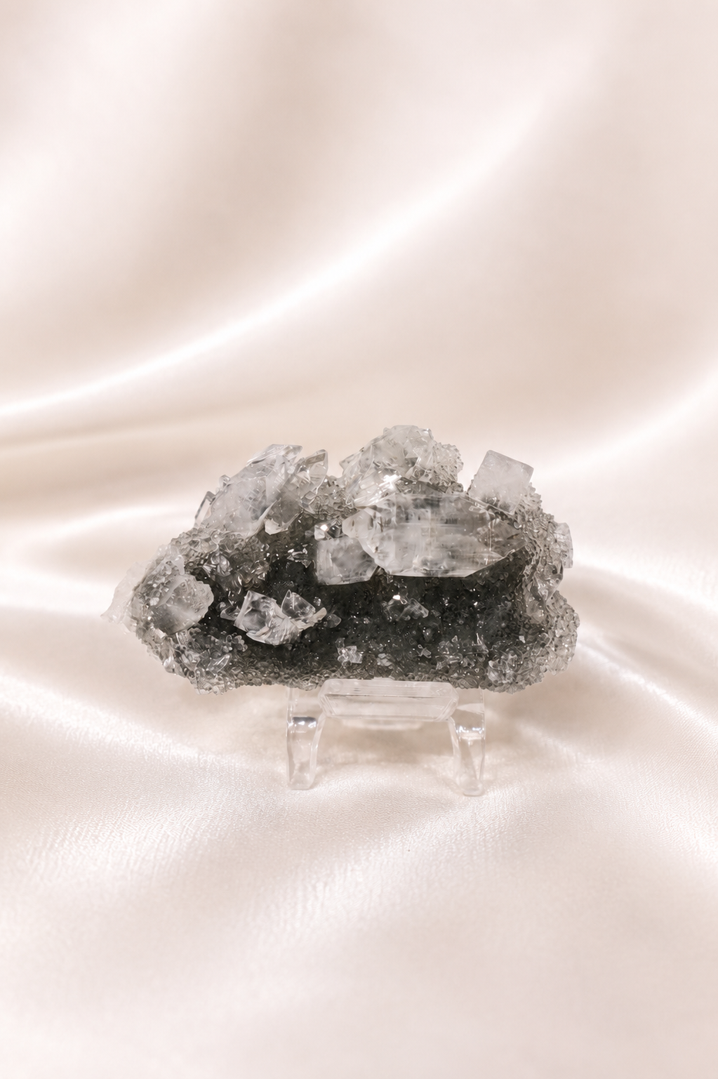 Blue Chalcedony with Apophyllite #42