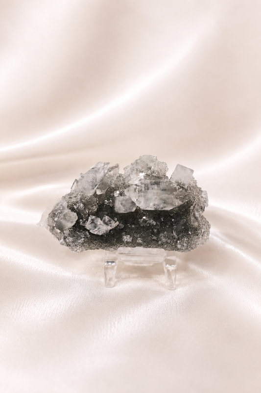 Blue Chalcedony with Apophyllite #42