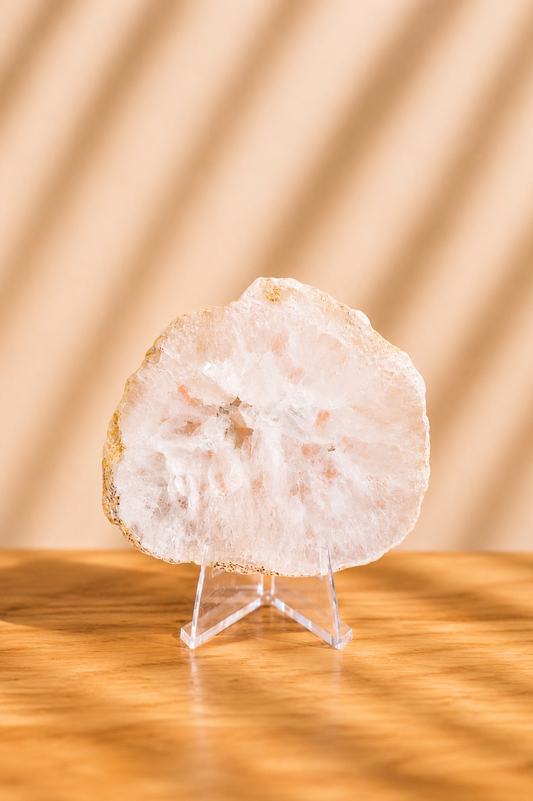 Agate Slice With Stand #7