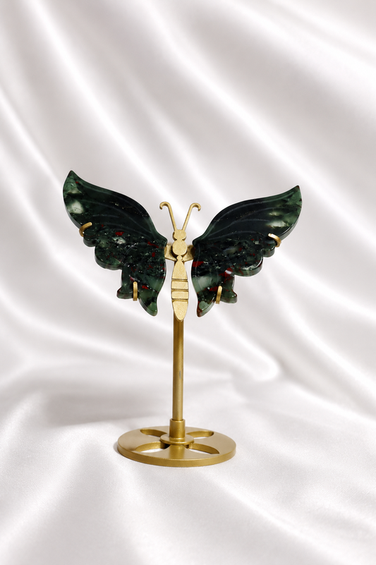 Bloodstone Jasper Butterfly Wings