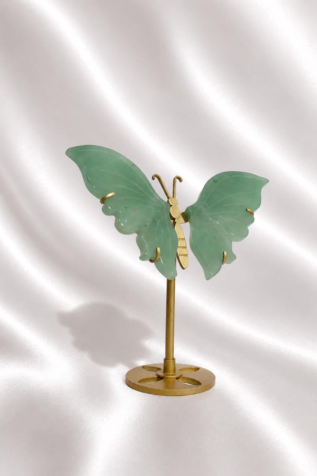 Green Aventurine Butterfly Wings