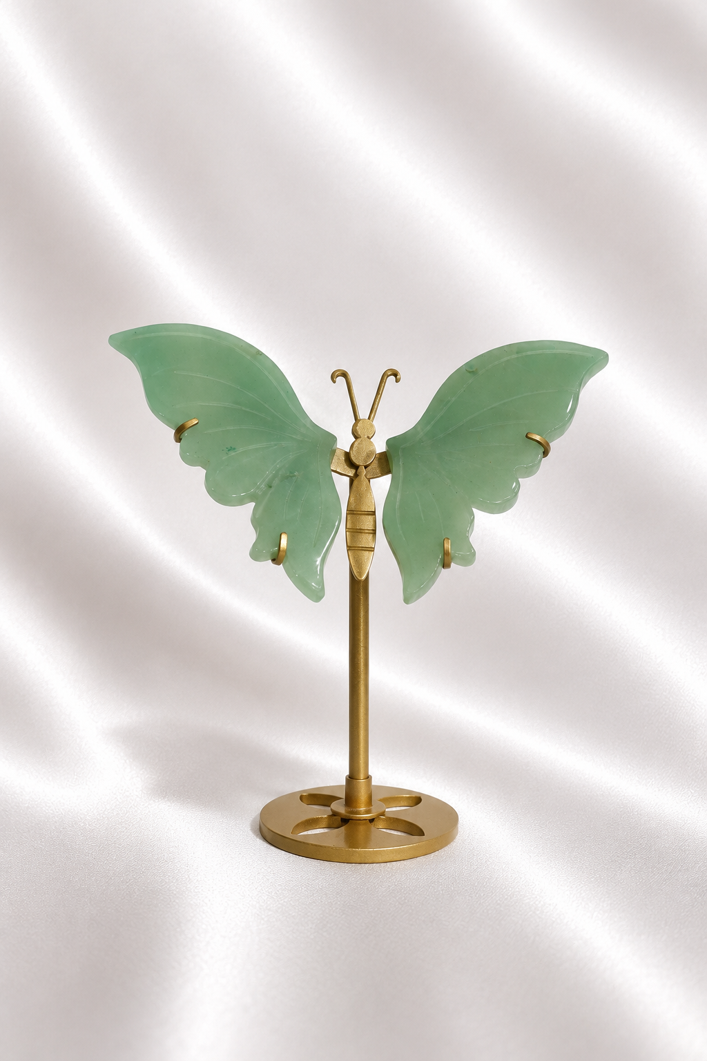 Green Aventurine Butterfly Wings