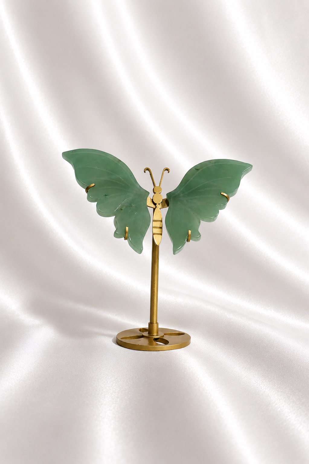 Green Aventurine Butterfly Wings