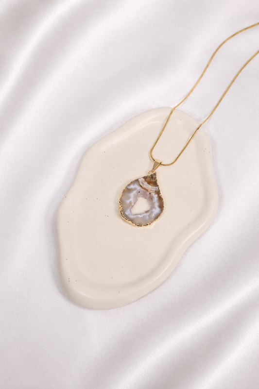 Agate Geode Necklace #7