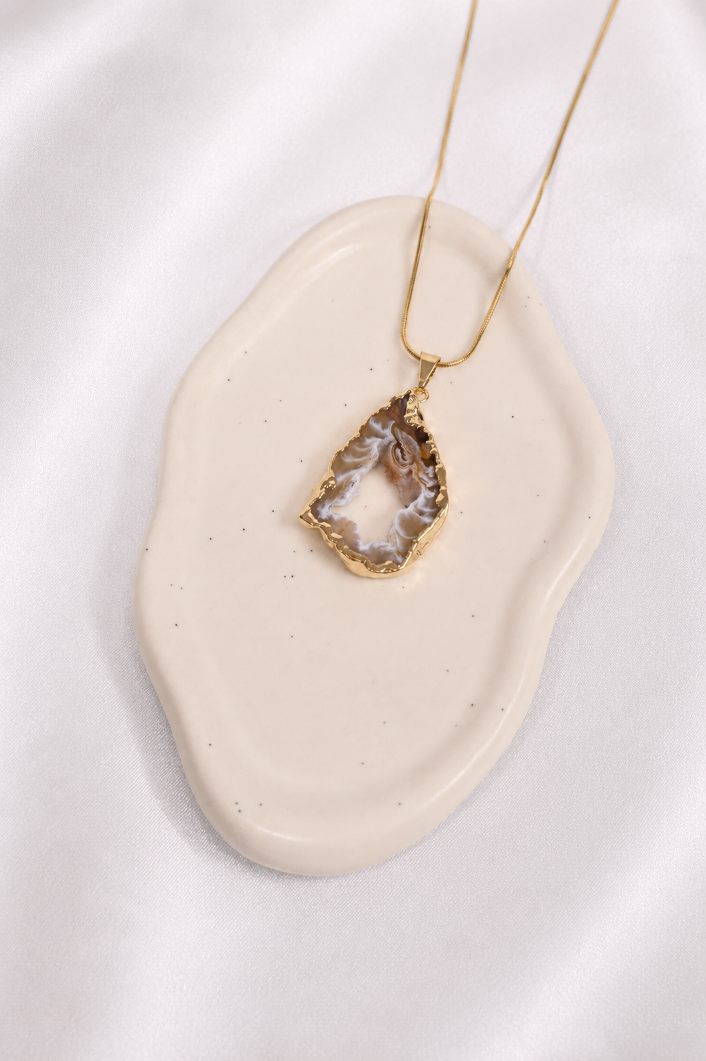 Agate Geode Necklace #5