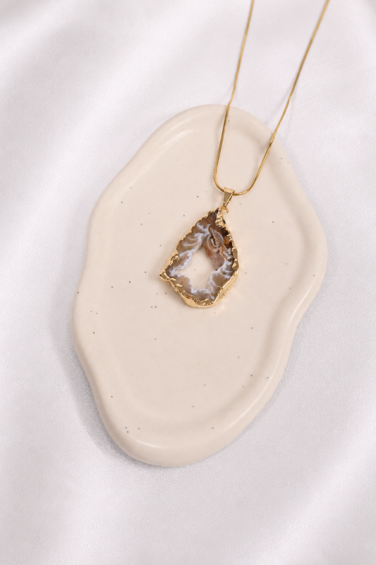 Agate Geode Necklace #5